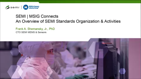 An Overview of SEMI Standards Organization and Activities in SEMI-MSIG