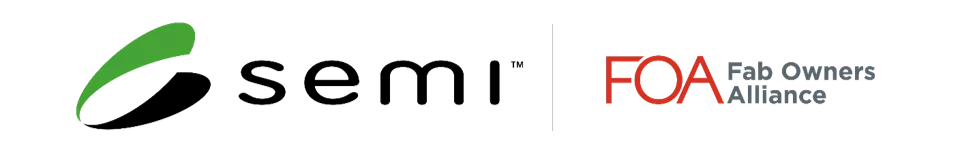 X-FAB SEMI FOA lockup logo